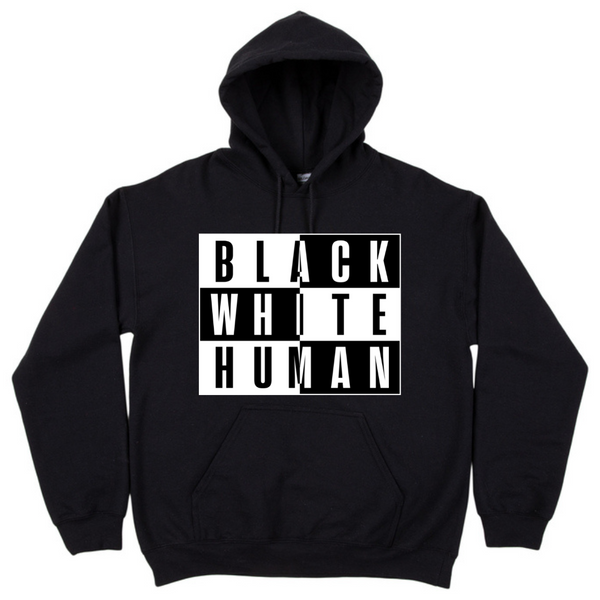 Black best sale white sweatshirt